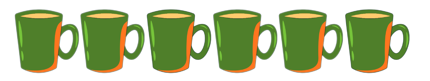 6 out of 6 mugs